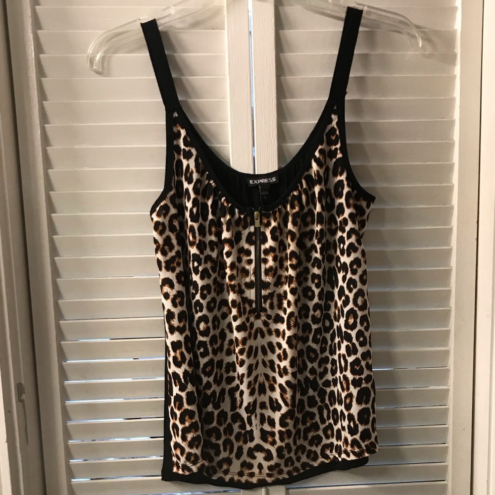 EXPRESS leopard print tank top!